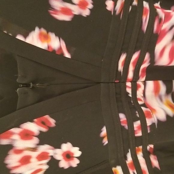 💕ALLSAINTS💕 Marcella Jasmine Dress ~ Jasmine Black Absract Moody Floral 6 NWT - Picture 10 of 15